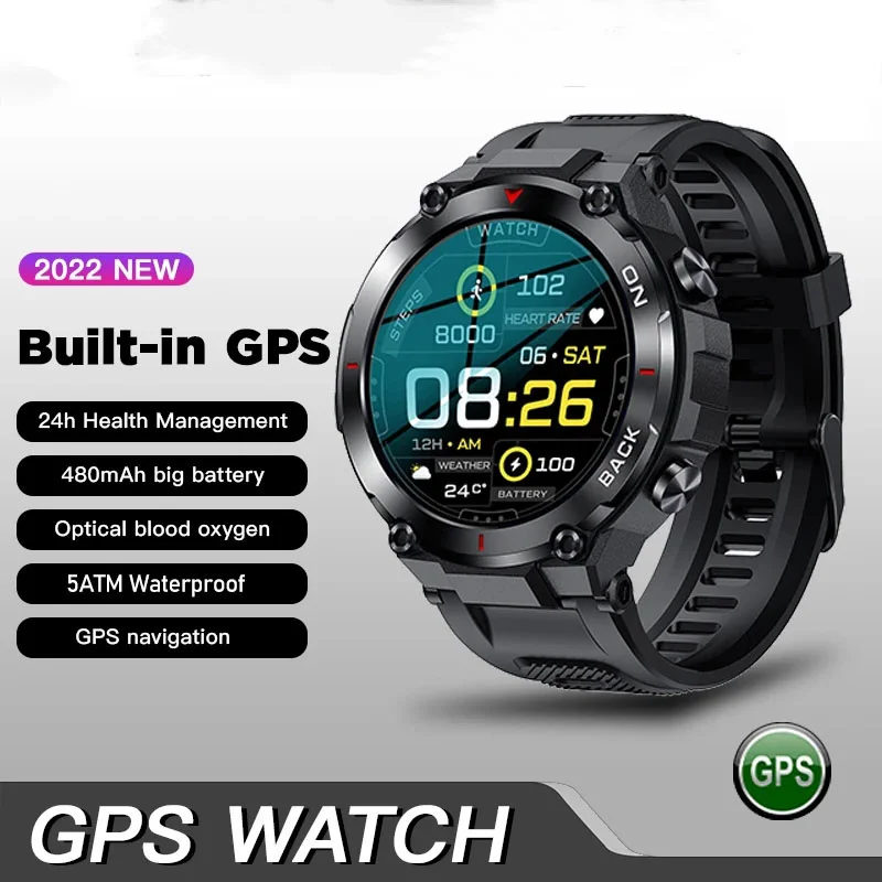 2023 Nový GPS Smart Hodinky Športové Fitness Náramok Hovor Pripomienka Tepovej frekvencie, Vodotesný IP68 Smartwatch Pre Mužov Android IOS Hodinky1