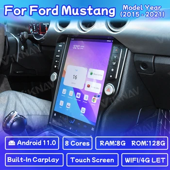 14.4 Palcový Android 11 autorádia Upgrade Pre Ford Mustang 2015-2021 Multimediálny Prehrávač, GPS Navigáciu, WIFI 4G Carplay Vedúci Jednotky