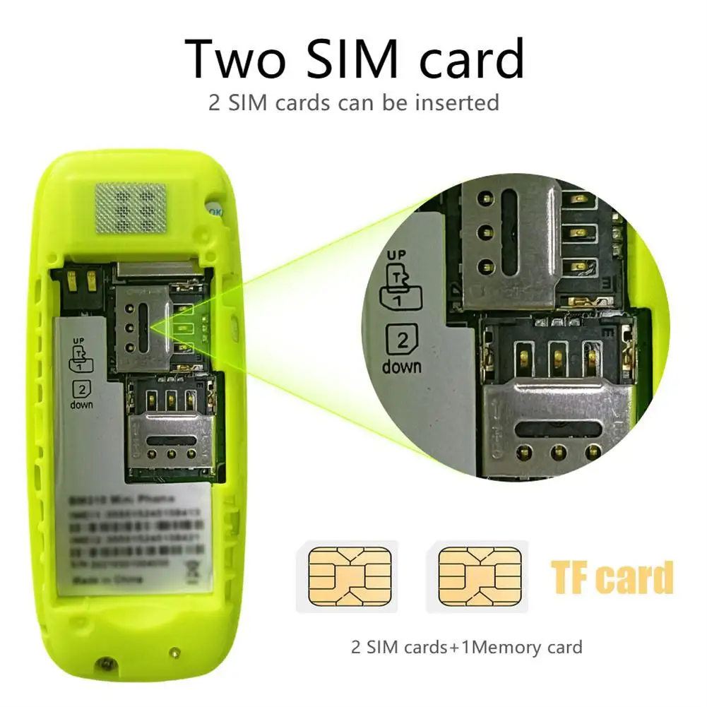 BM310 Mini Mobilné Telefóny Dual SIM Sloty pre Karty 2G GSM 0.66 Palcový Bluetooth-kompatibilného mobilného telefónu Slúchadlá Automatické Nahrávanie Hovorov3