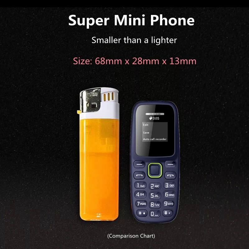 BM310 Mini Mobilné Telefóny Dual SIM Sloty pre Karty 2G GSM 0.66 Palcový Bluetooth-kompatibilného mobilného telefónu Slúchadlá Automatické Nahrávanie Hovorov4
