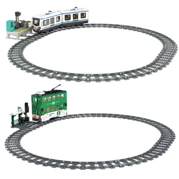 2 Typy Vodičský, Dobrodružstvo Orbitálnej Stavebné Bloky Metro Hong Kong Železničnej Tehly Mesto Vlak Konštrukcia Hračky Pre Deti Darček