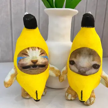 2023 Nové Banán Mačka Plyšový Prívesok Roztomilý Plač Banán Mačky, Doplnky, Módne Tik Klop Hot Predaj Relaxačná Hračka Squeeze Banán Mačky, Hračky