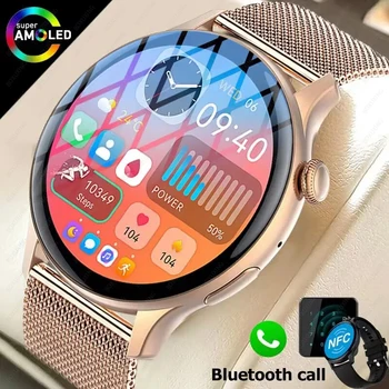 2023 Nové technológie NFC Smart Hodinky Ženy Muži Bluetooth Hovor Hodinky Vodotesné IP68 Srdcovej frekvencie Športové Fitness Smart Hodinky Pre Huawei Xiao