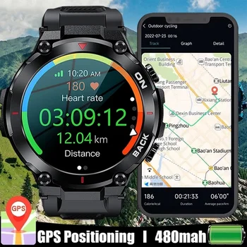 2023 Nový GPS Smart Hodinky Športové Fitness Náramok Hovor Pripomienka Tepovej frekvencie, Vodotesný IP68 Smartwatch Pre Mužov Android IOS Hodinky