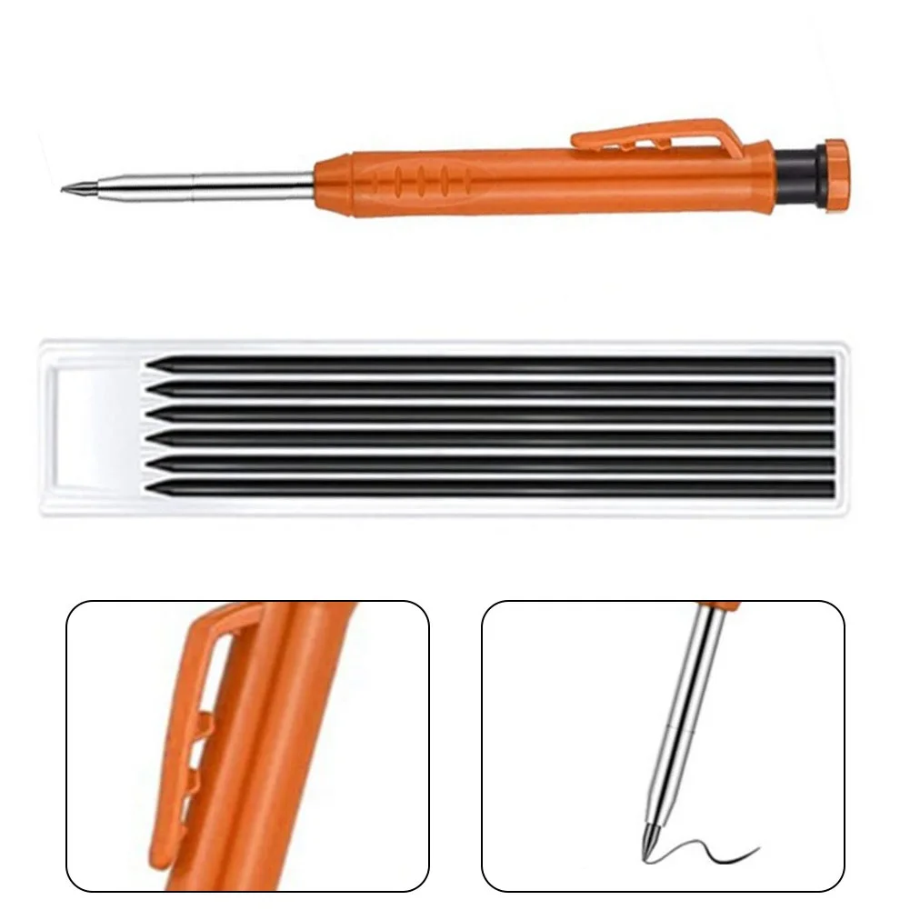 Pevné Tesár Ceruzka Set, Mechanické Ceruzky, 3 Farby Náplň Tesárske Označenie Scriber Stavebné Nástroje Drevoobrábacích Nástrojov3