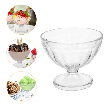 3 Ks Šalát Kontajnerov Transparentné Ice Cream Pohár Servírovacie Misy Dezert Studený Nápoj Ovocie Materiál, Občerstvenie