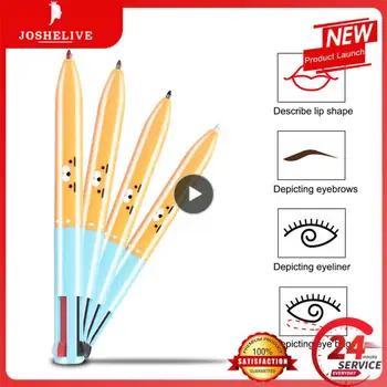 4-v-1 Lip Liner Ceruzka Multi-efekt Krásy make-up Ceruzka na Obočie Ceruzka, Očné linky, Rúž, dlhotrvajúce Kozmetika Maquillaje