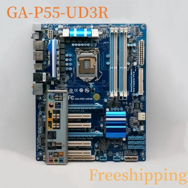 Pre GIGABYTE GA-P55-UD3R Doske LGA1156 DDR3 Doske 100% Testované Plne Práce0