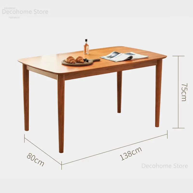 Jednoduché Ratanový Stôl Jedáleň Moderného Masívneho Dreva písacie Stoly, Japonský Malý Byt Jedálenský Stôl a Stoličky, Nábytok5