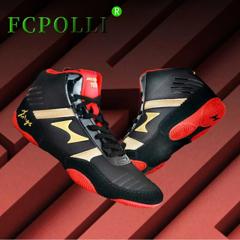 Profesionálny Zápas Topánky pre Páry Čiernych Priedušná Boxing Topánky Muži, Ženy, Športové Tenisky Unisex Dizajnér Boj Obuvi0