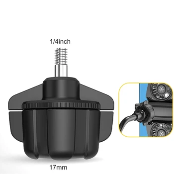 Aktualizovaný 17 mm Loptu Hlavou do 1/4 Skrutku Adaptéra Plastové Konektor s 2 cm Výška Odolné pre mobilné Telefóny Príslušenstvo