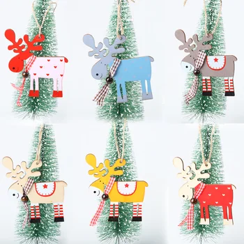 Drevo Auta Vianočné Ozdoby, Drevené Kruhy pre Umenie a Remeslá Vianočné Dovolenku Ozdoby DIY Remeslá