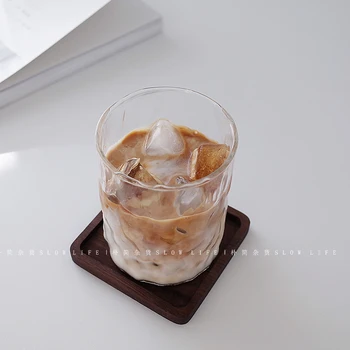 Japonský Ručne Vyrobené Textúra žiaruvzdorného Skla Iny Vietor Kávu Piť Pohár Whisky Pohár Šálku Čaju Shot Glass