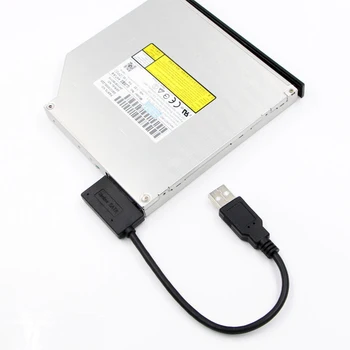 Najnovšie USB 2.0 Mini Sata II 7+6 13Pin Adaptér Converter Kábel Pre Prenosné DVD/CD-ROM Tenká Jednotky na Sklade Na Dropshipping