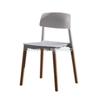 Nordic moderný minimalistický plastové stoličky z masívu kresle reštaurácia jedálenské stoličky darček stoličky pre dospelých späť konferenčné stoličky