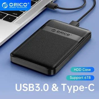 ORICO HDD Prípade 2.5 Palcový SATA na USB3.0/Type-C HDD Enclosure 6Gbps Max USB-C Externé SATA HDD Enclosure Podpora Auto-Sleep