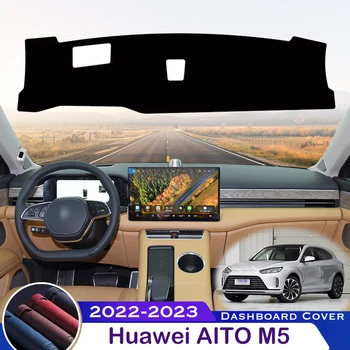 Pre Huawei AITO M5 2022-2023 Auto Panel Kryt Vyhnúť Light Pad Nástroj Platformu Stôl Dash Mat Kožené Koberce, Doplnky