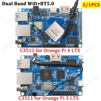 Pre Orange Pi 4 LTS 4GB LPDDR4 RK3399 Vývoj Doska Pre Orange Pi 3 LTS 2GB LPDDR3 SDRAM Wifi+BT Spustiť Android Ubuntu, Debian