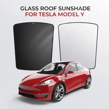 Pre Tesla Model Y/Model 3 19-21Car Strešným Slnečná clona Predné, Zadné Sklo Protislnečnú ochranu proti slnečnému žiareniu UV tepelná Izolácia Odtieň Netto