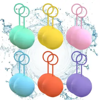 Silikónové Vodou Balóny 12 Ks Silikónové Puzdra Vody Lopty Pre Deti Opakovane Vodné Hračky Samostatne Tesniaci Bezpečný Na Používanie Zábavnej Gule