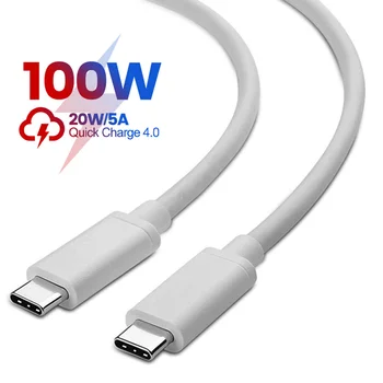 USB C Kábel Typu C, Rýchly Nabíjací Kábel 100W Pre Samsung Xiao Huawei Macbook Drôt Nabíjací Kábel TypeC Mobilný Telefón, Dátový Kábel