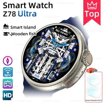Z78 Ultra, Smart Hodinky AMOLED Displej Kompas NFC Krvný Tlak Smartwatch Muži Ženy Hodinky pk HW3 HK5 hrdina Z3 DT3 DT4 PRO MAX