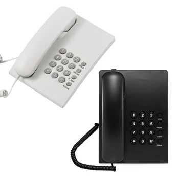 Šnúrový Telefón Ploche Pevné Telefónne Stenu Pripojiteľný Pozemné Telefón pre Domáce Kancelárie Hotel Stôl alebo na Stenu Mount Y9RF